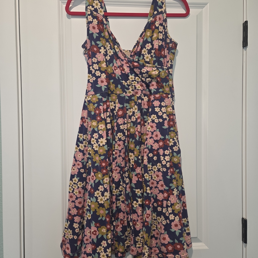 Effie's Heart Floral Midi Dress - Pink and Yellow Blooms